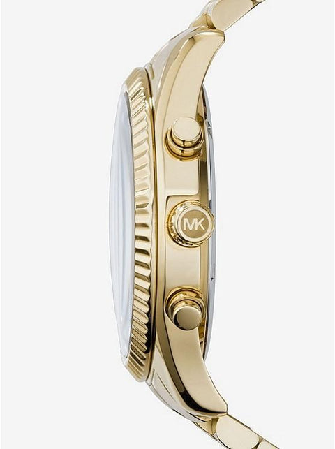 Montre Lexington dorée surdimensionnée MK8286